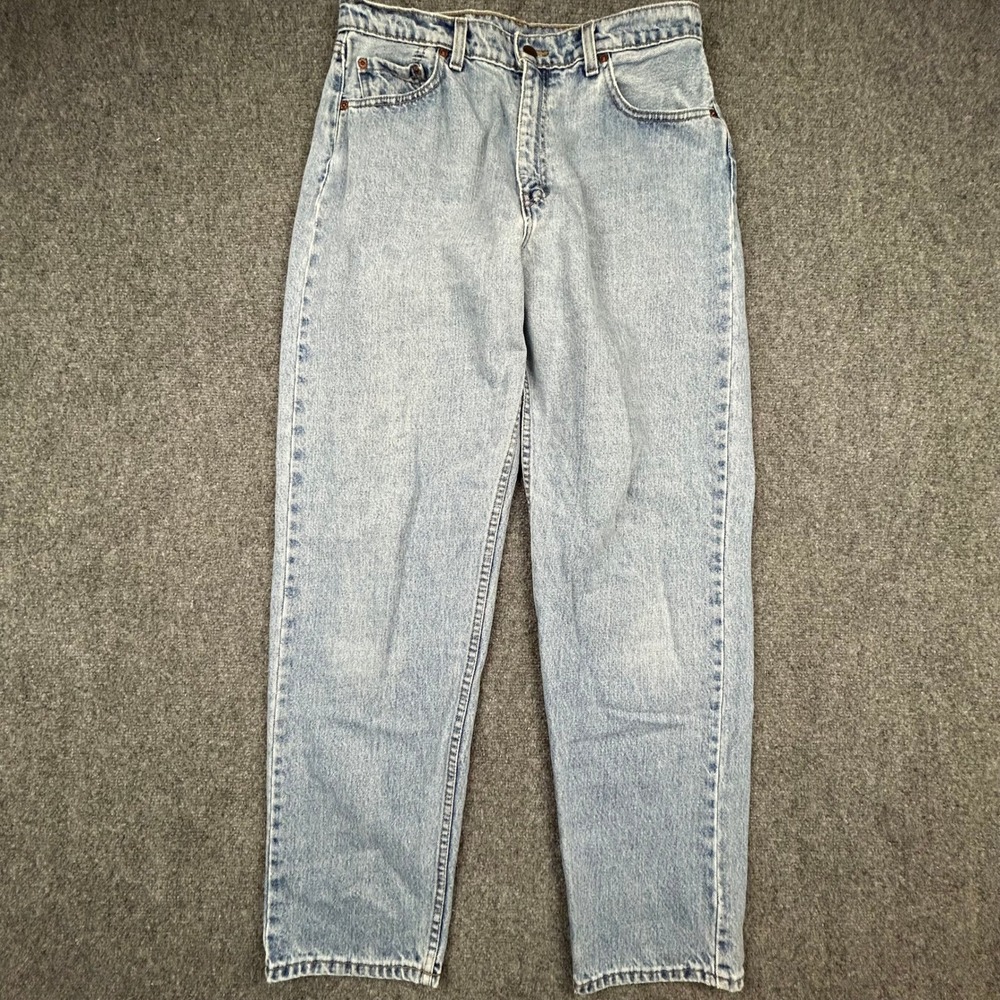 Levis 561 Loose Fit Straight Leg Jeans Womens 12M Blue Light Wash Denim VTG 90's
